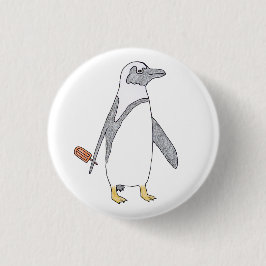 pinguïn ronde button 3,2 cm
