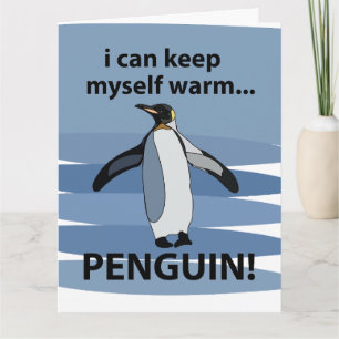 Pinguïn Schattig Dier Grappig Kaart