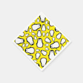 Pinguïn Schattige Winter 1e Verjaardagsfeestservet Servet (Hoek)