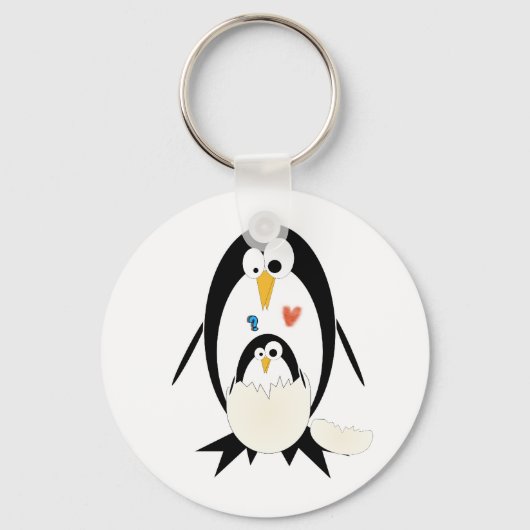 Pinguïn Sleutelhanger Uit Het Ei (Voorkant)