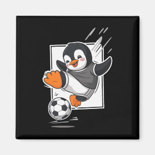 Pinguïn speelt voetbal trapt voetbal Schattige Car Magneet