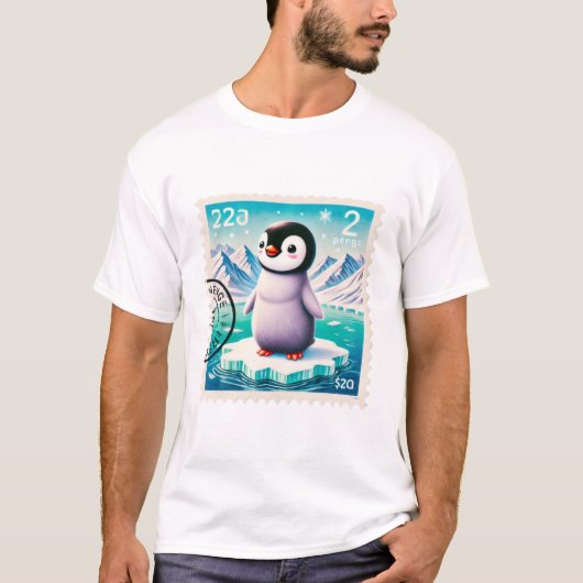 pinguïn stempel t-shirt (Voorkant)