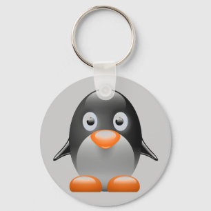 pinguïn tux linux afbeelding sleutelhanger