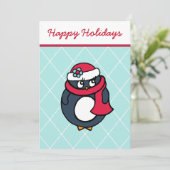 Pinguïn uitnodigingen (Staand voorkant)