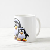 Pinguïn vader en zoon koffiemok (Voorkant rechts)