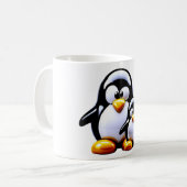 Pinguïn vader en zoon koffiemok (Voorkant links)
