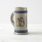 Pinguïn Vader en Zoon Mokken en Steins "Vriendelij (Voorkant links)