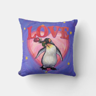 Pinguïn Valentijnsdag Kussen