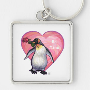 Pinguïn Valentijnsdag Sleutelhanger