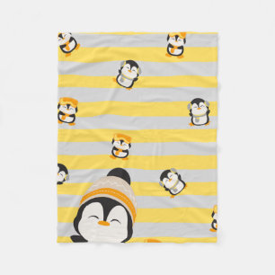 pinguïn valt fleece deken