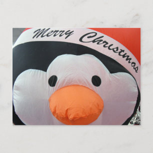 Pinguïn van de Vakantie van Kerstmis de Vrolijke Feestdagenkaart
