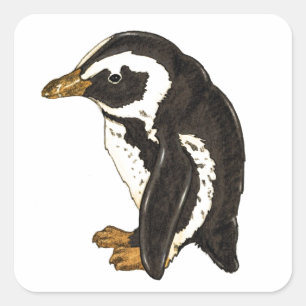 Pinguïn van Liesel Bendio Potter Vierkante Sticker