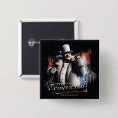 Pinguïn - veroordeeld vierkante button 5,1 cm (Voorkant /achterkant)