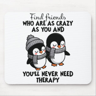 Pinguïn vindt vrienden die even gek zijn als jij & muismat