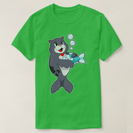 Pinguïn Vis 1 T-shirt (Design voorkant)