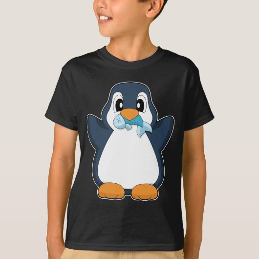 Pinguïn Vis T-shirt (Voorkant)