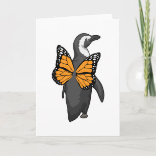 Pinguïn Vlinder vleugels Kaart