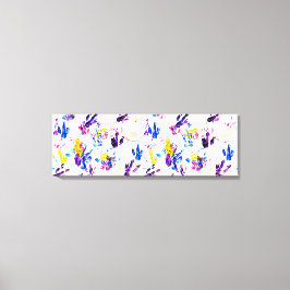 pinguïn voetafdrukken canvas afdruk