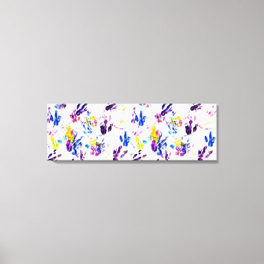 pinguïn voetafdrukken canvas afdruk (Voorkant)