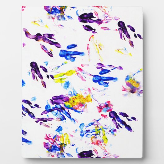 pinguïn voetafdrukken fotoplaat (Voorkant)