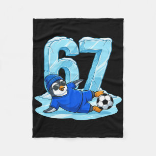 Pinguïn Voetbal 67 Ijsbaan Grappige Wintersporten Fleece Deken