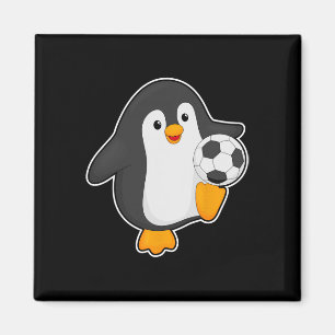 Pinguïn Voetbalspeler Voetbal Sport Magneet