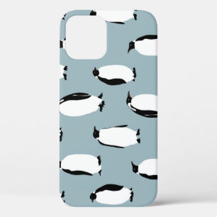Pinguïn Vogel Dier Schattige Patroon iPhone 12 Hoesje