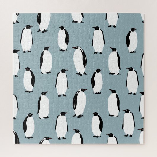 Pinguïn Vogel Dier Schattige Patroon Legpuzzel (Verticaal)