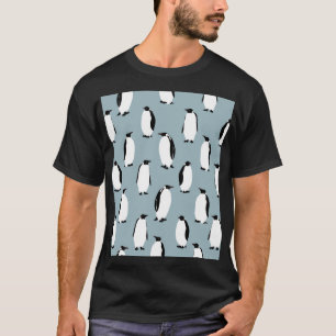 Pinguïn Vogel Dier Schattige Patroon T-shirt