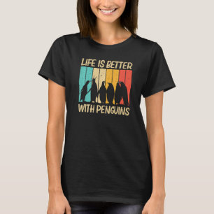 Pinguïn voor mannen Pinguïns Reiderretro T-shirt