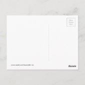 pinguïn wegteken briefkaart (Achterkant)