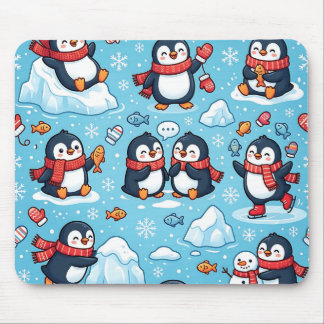 Pinguïn Winter Sjaal Muismat
