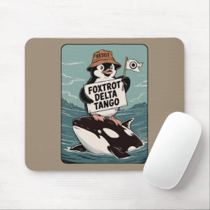 Pinguïnactivisme Weerstaan Vintage Protest Muismat