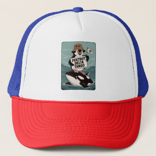 Pinguïnactivisme Weerstaan Vintage Protest Trucker Pet