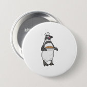 Pinguïnbakker Brood Ronde Button 7,6 Cm (Voorkant /achterkant)