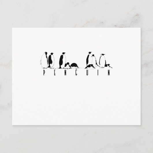 Pinguine Briefkaart (Voorkant)