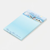 Pinguïnfamilie en Iglo Post-it® Notes (Schuin)