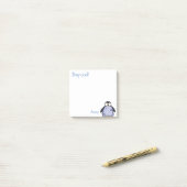 Pinguïnkuiken grote noten post-it® notes (Op bureau)