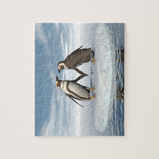Pinguïnpaar Legpuzzel (Verticaal)