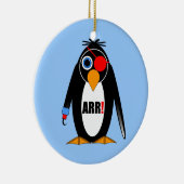 pinguïnpiraat keramisch ornament (Rechts)