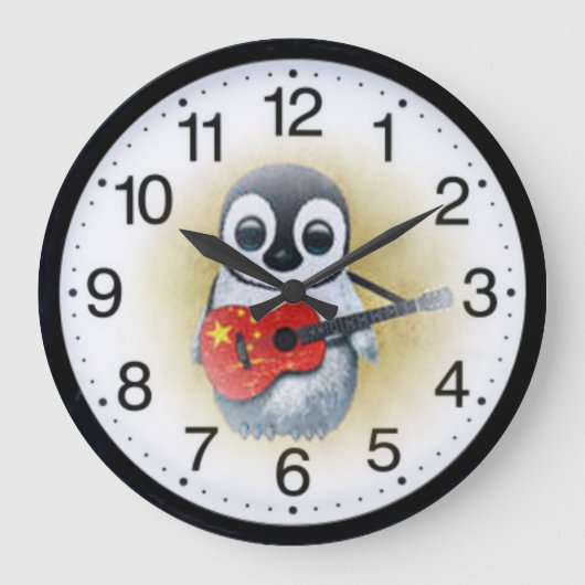 Pinguïnretro Grote Klok (Voorkant)