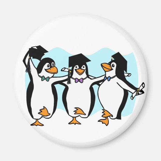 Pinguïns afstuderen magneet (Voorkant)