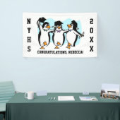 Pinguïns afstuderen spandoek (Beurs)