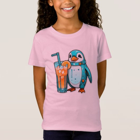 Pinguin's Aqua Sips T-shirt (Voorkant)