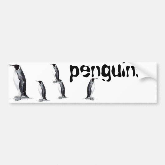 pinguïns... bumpersticker (Voorkant)