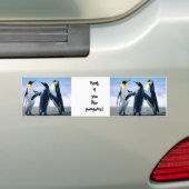 pinguïns bumpersticker (Op auto)
