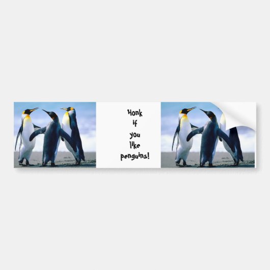 pinguïns bumpersticker (Voorkant)
