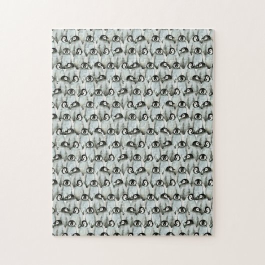 Pinguïns - Cute Pattern in Black White Legpuzzel (Verticaal)