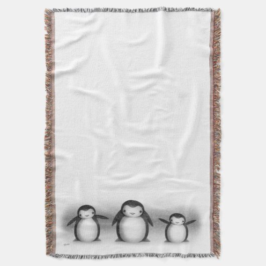 pinguïns deken (Voorkant Verticaal)