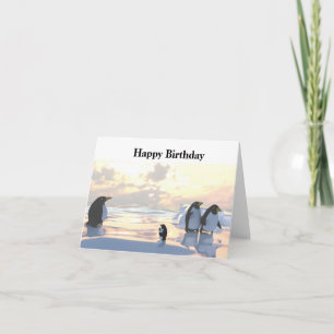 pinguïns die zich ontspannen op een ijsschots kaart